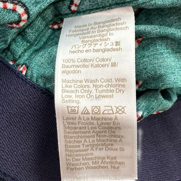 J Crew Boxers Mens M Green Cotton Candy Cane Christmas Holiday Underwear BT920 - Picture 7 of 13